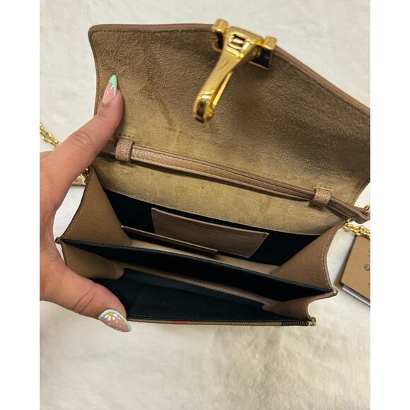 NWT BURBERRY BABY MACKEN DERBY LEATHER CROSSBODY BAG - Picture 7 of 7